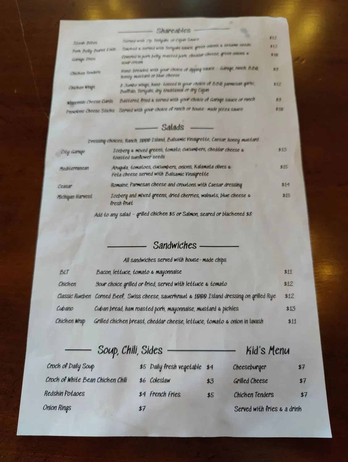 Menu 1