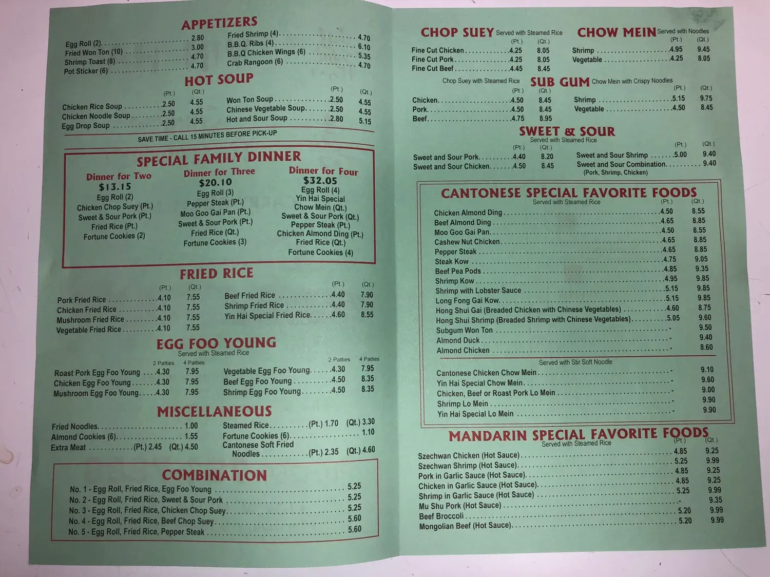 Menu 2