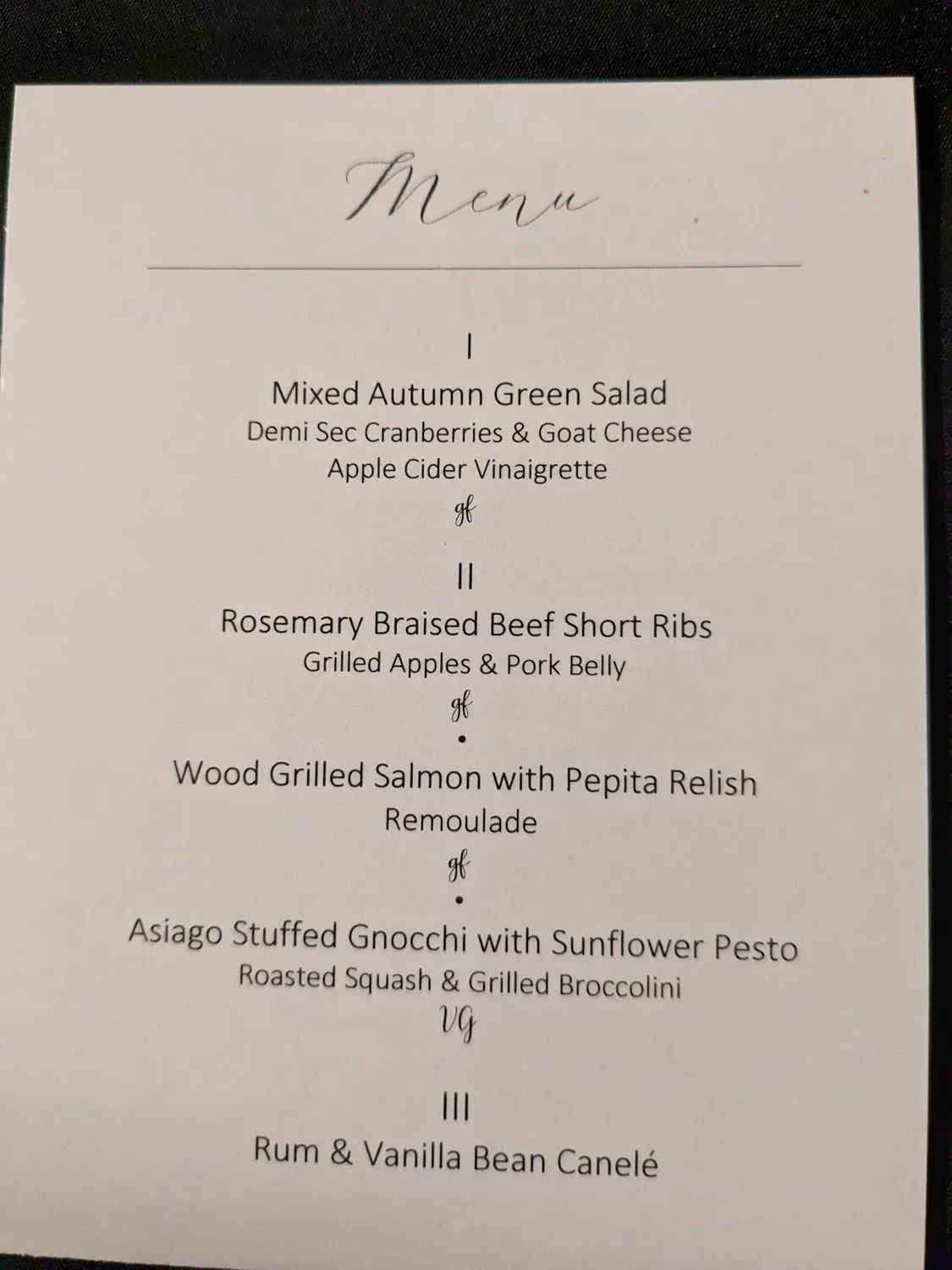 Menu 2