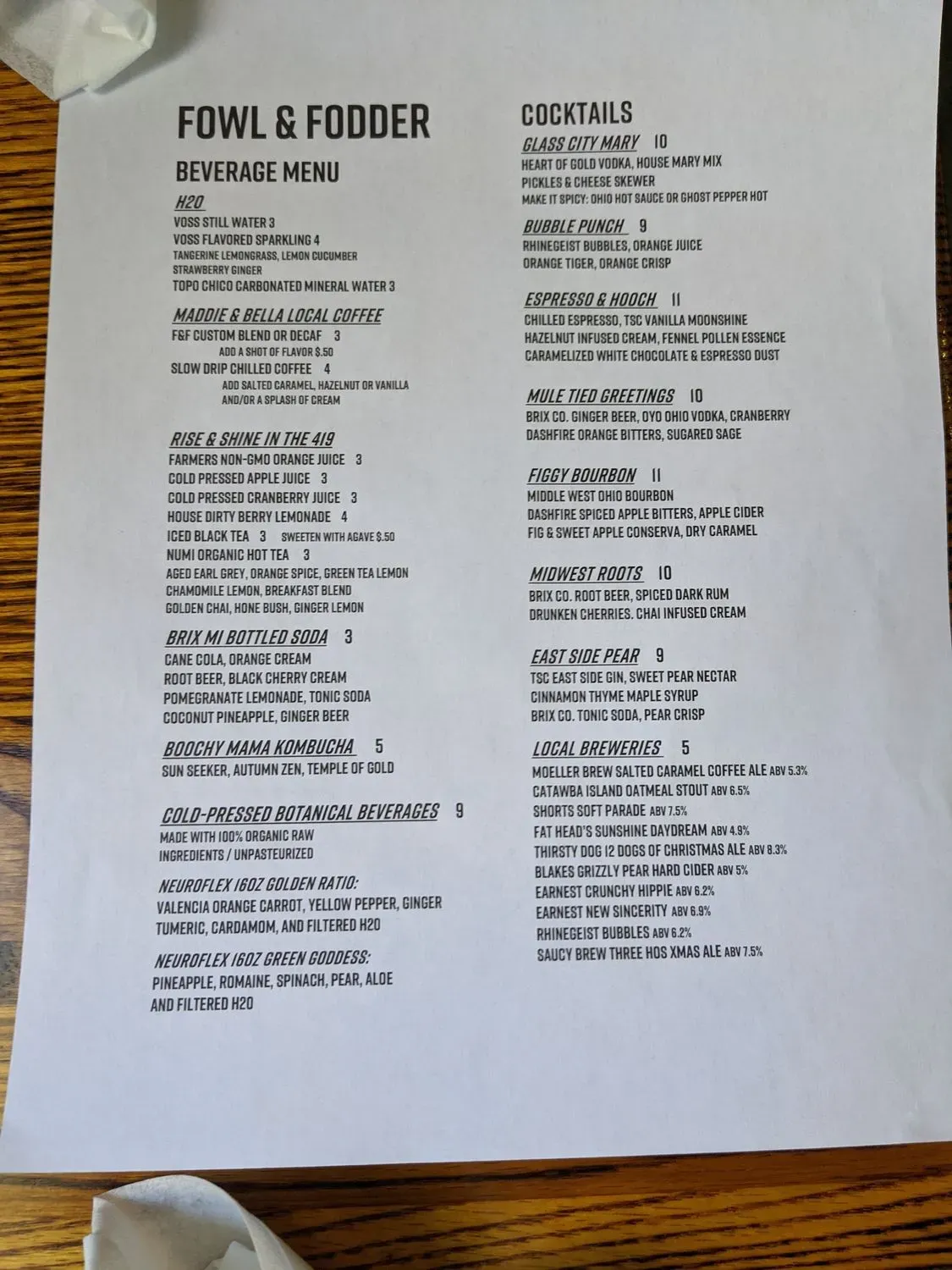 Menu 4