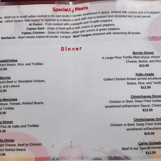 Menu 1