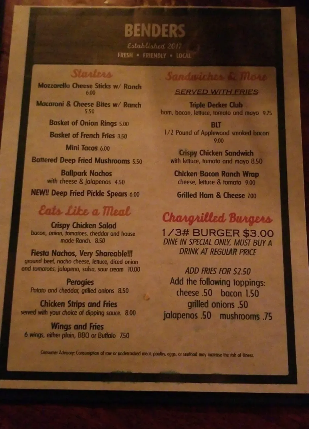 Menu 2