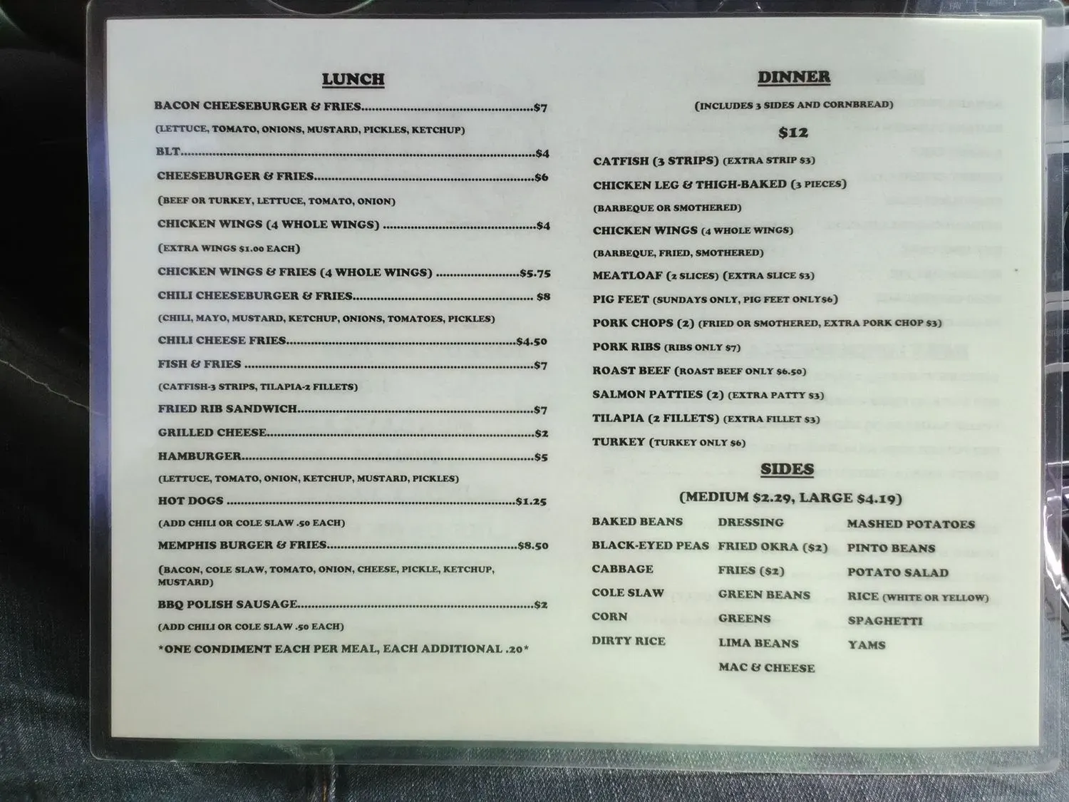 Menu 6