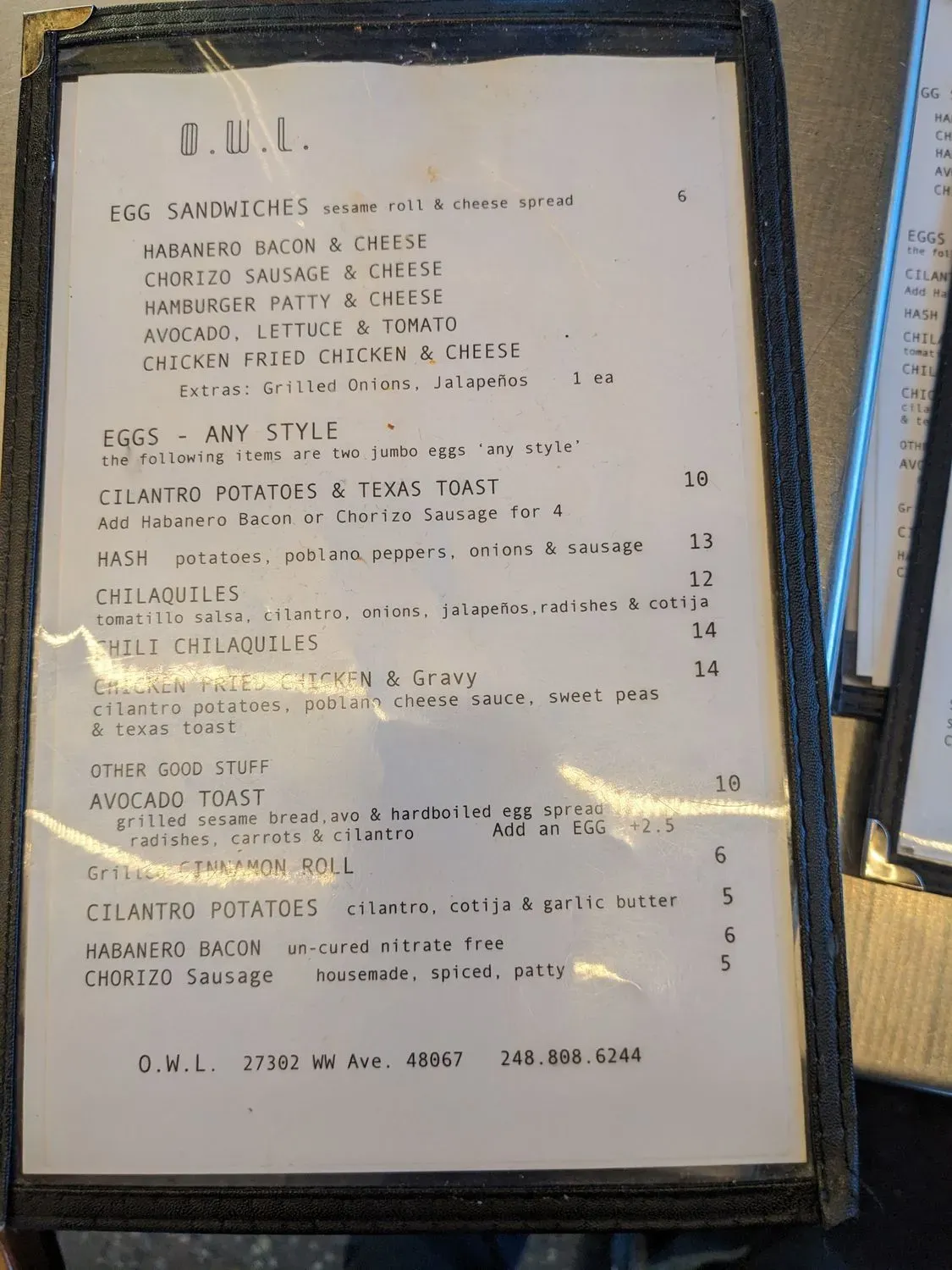 Menu 6