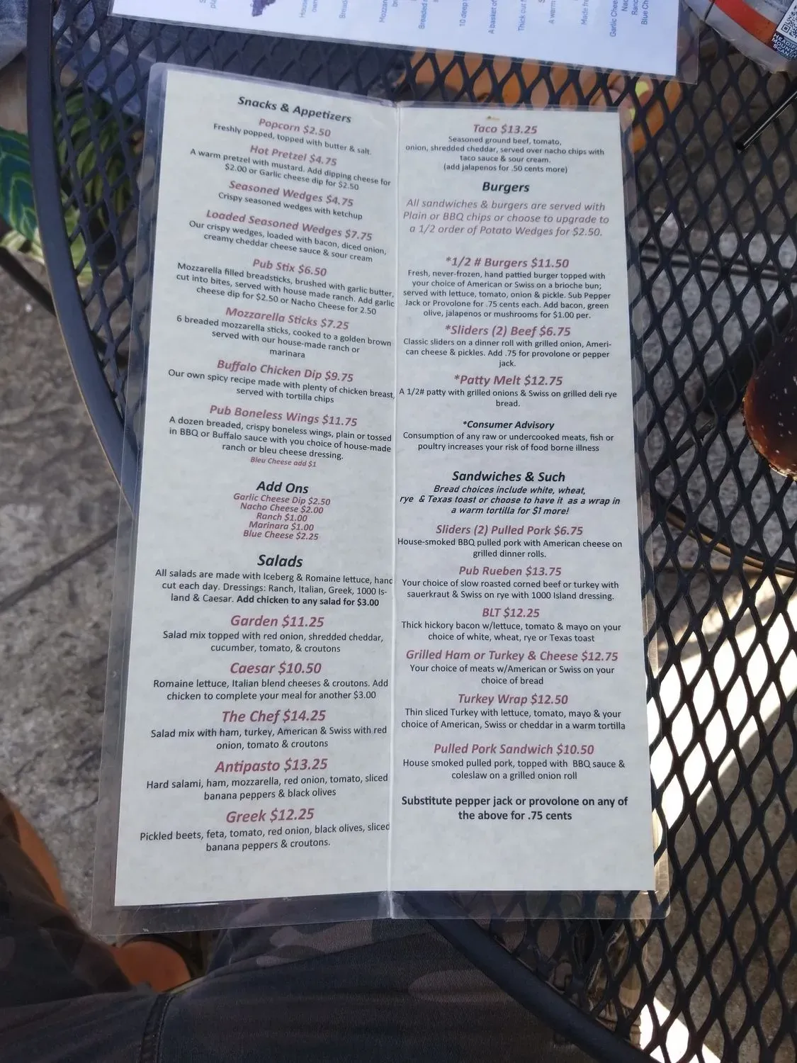 Menu 4