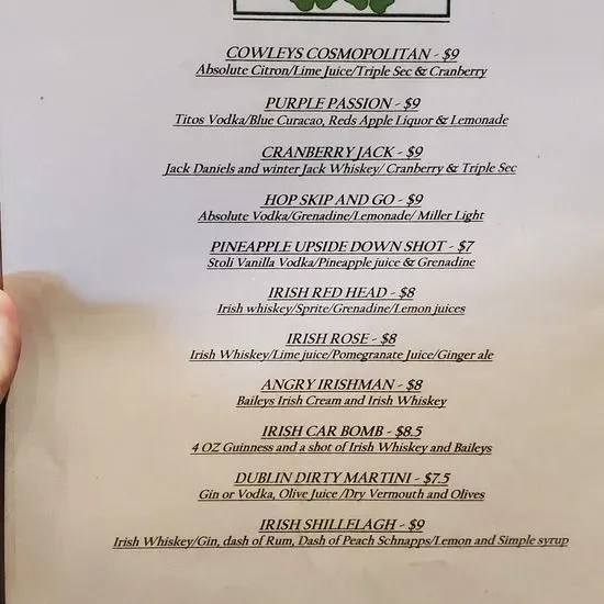 Menu 2