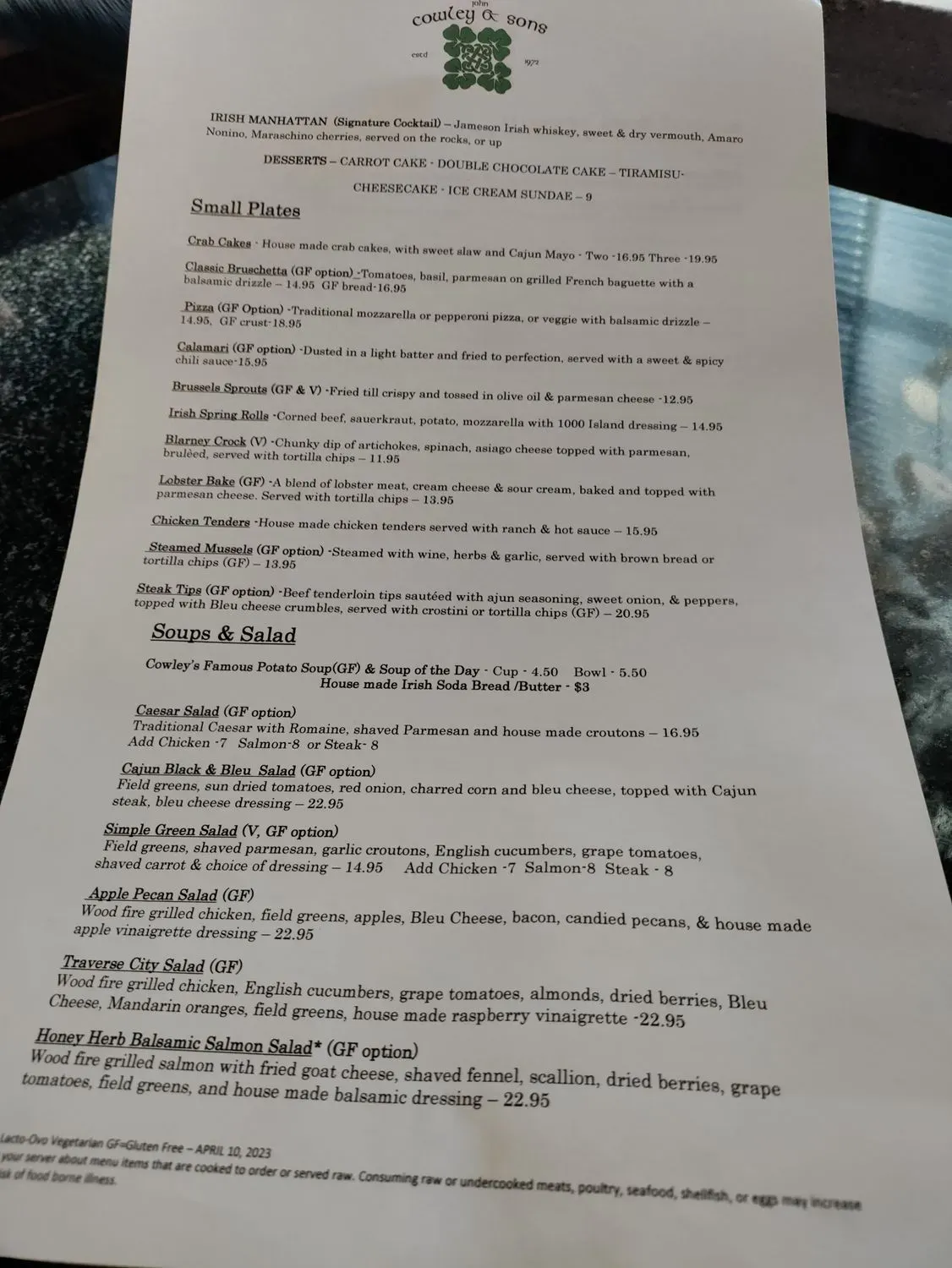 Menu 4