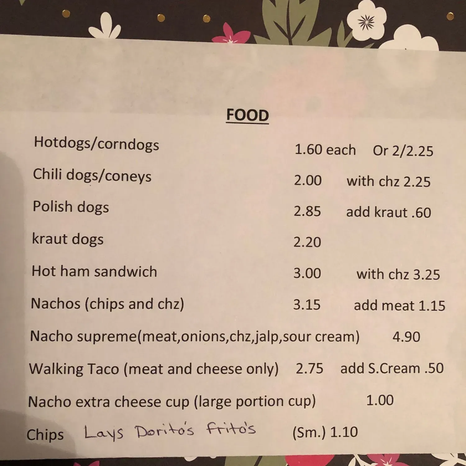 Menu 1