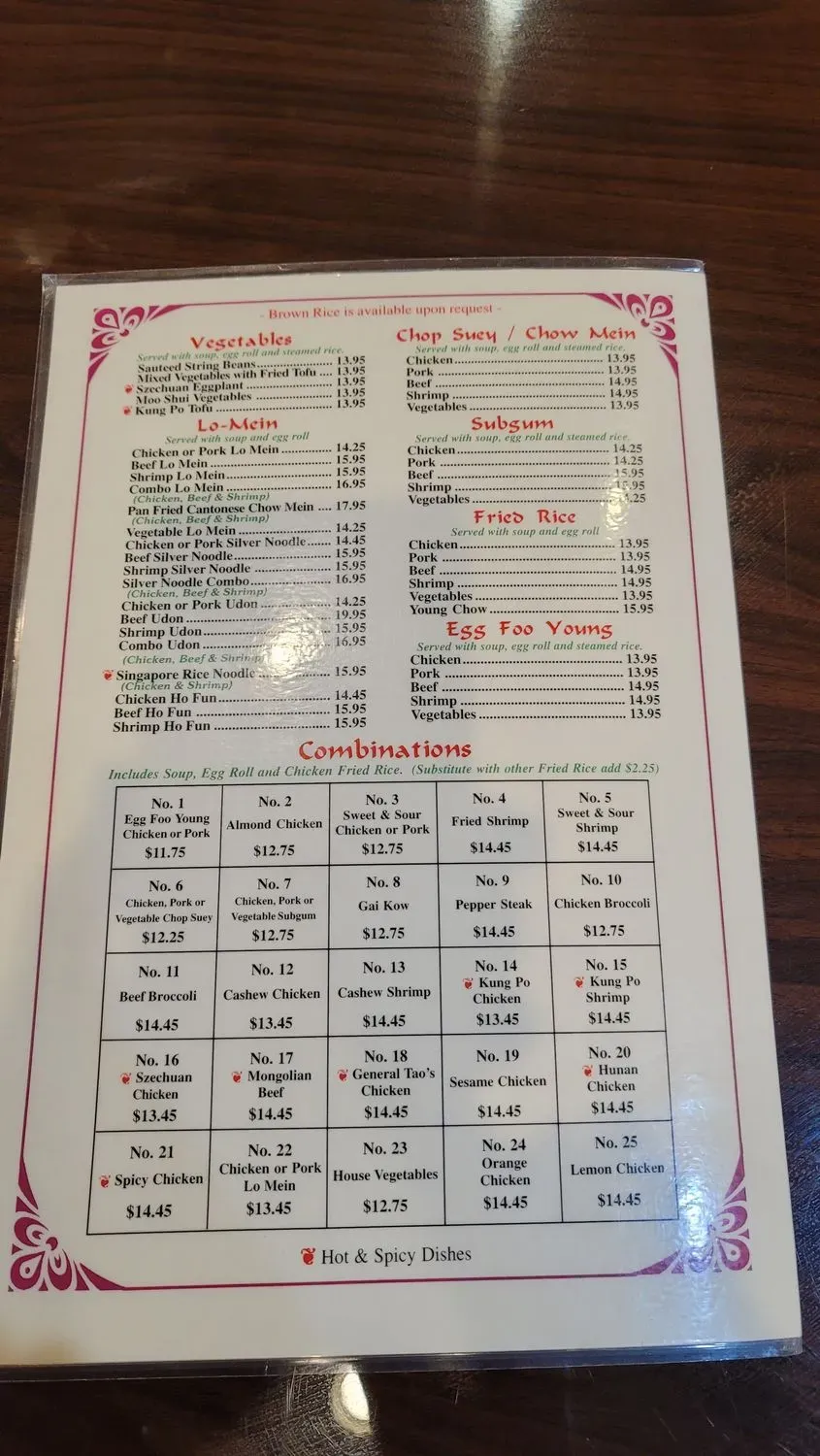 Menu 1