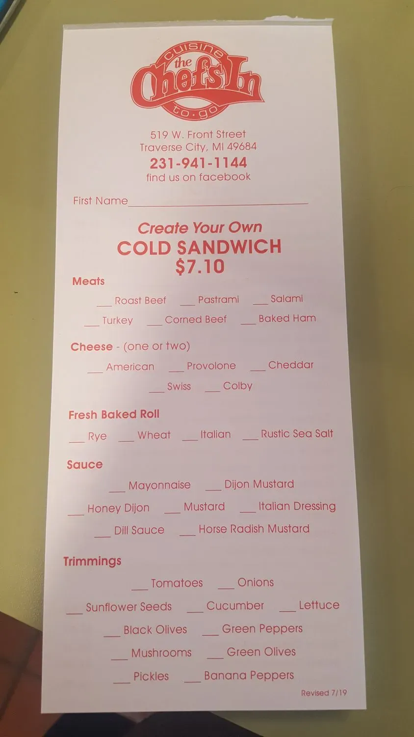 Menu 4