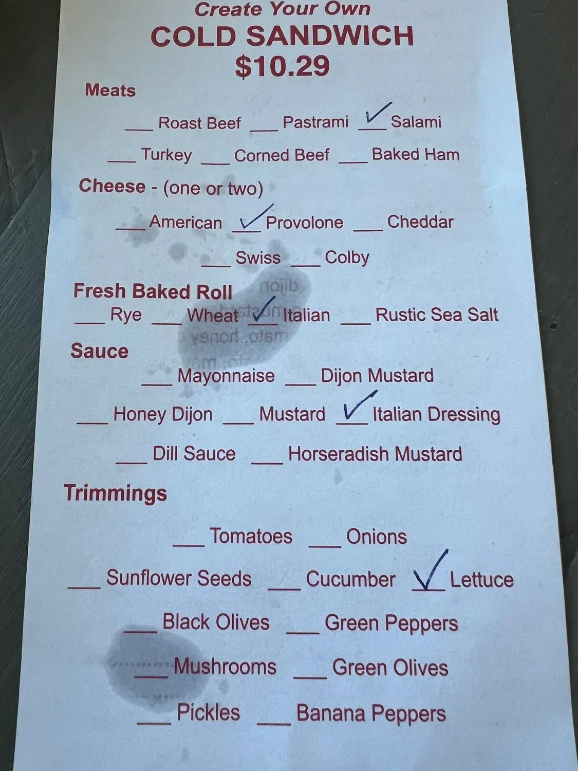 Menu 2