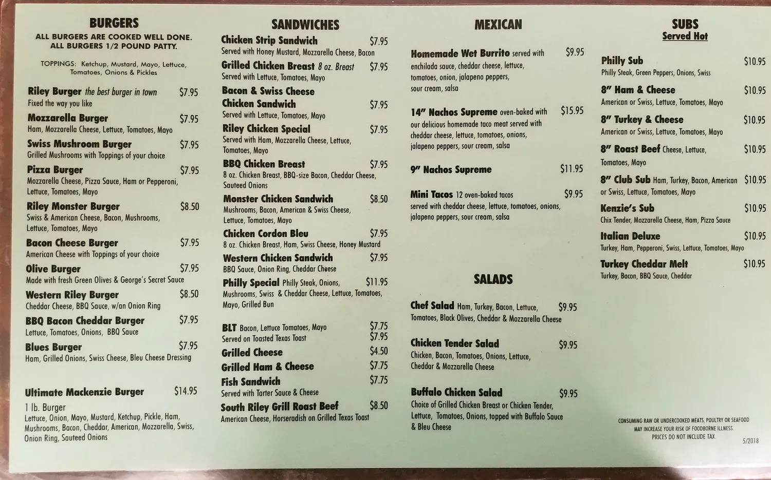 Menu 2