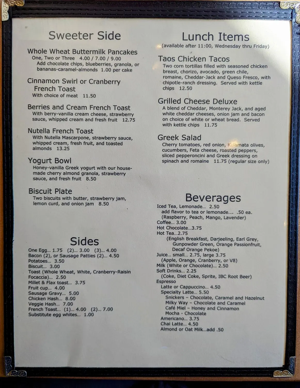 Menu 2