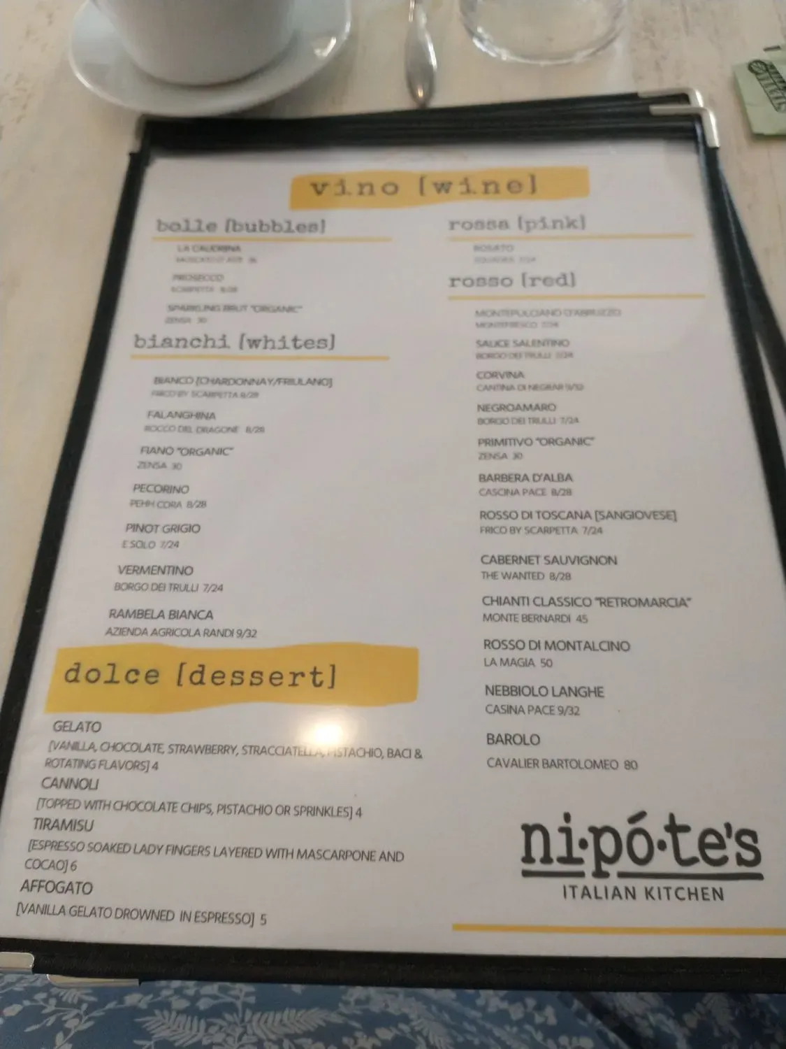 Menu 5