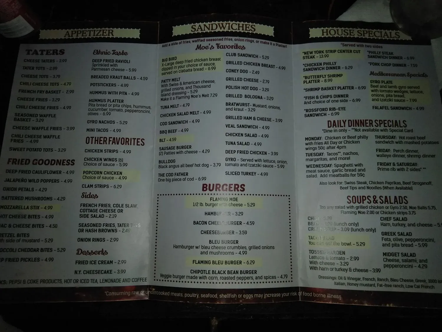 Menu 4