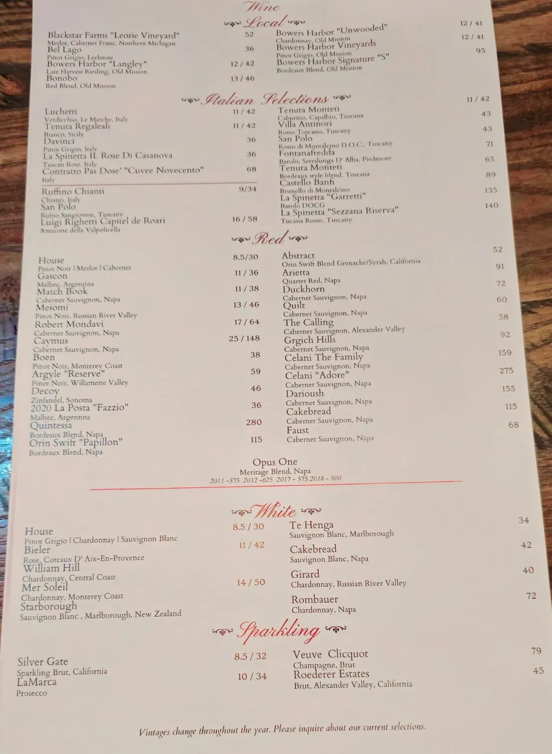 Menu 5