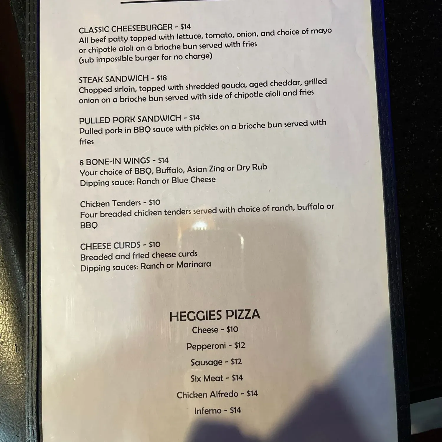 Menu 2