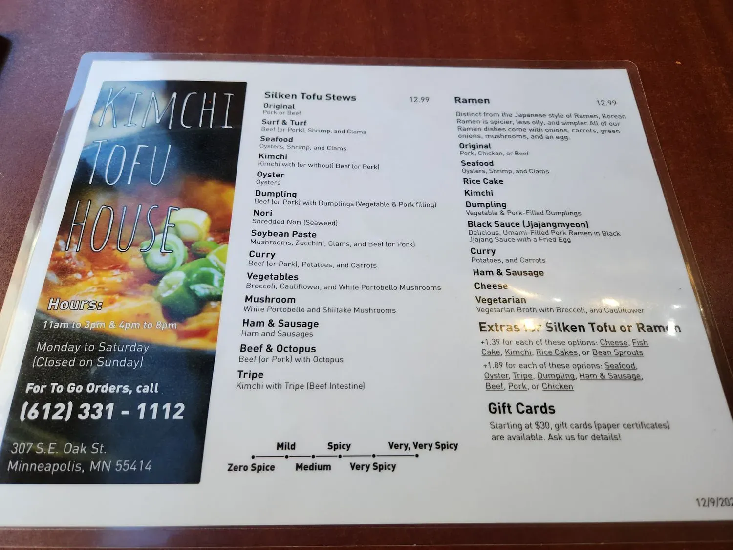 Menu 6