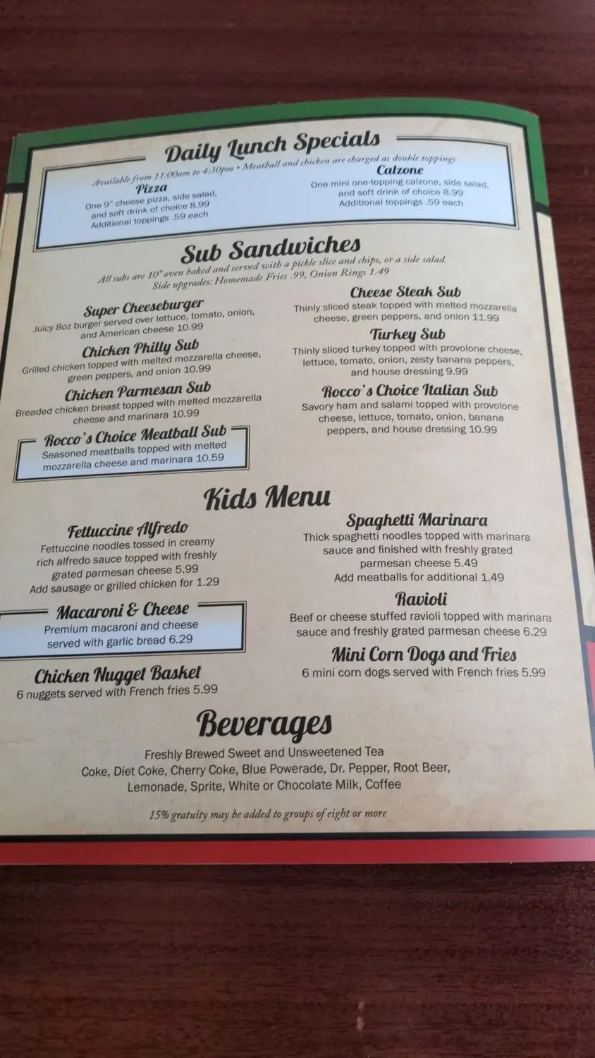 Menu 3