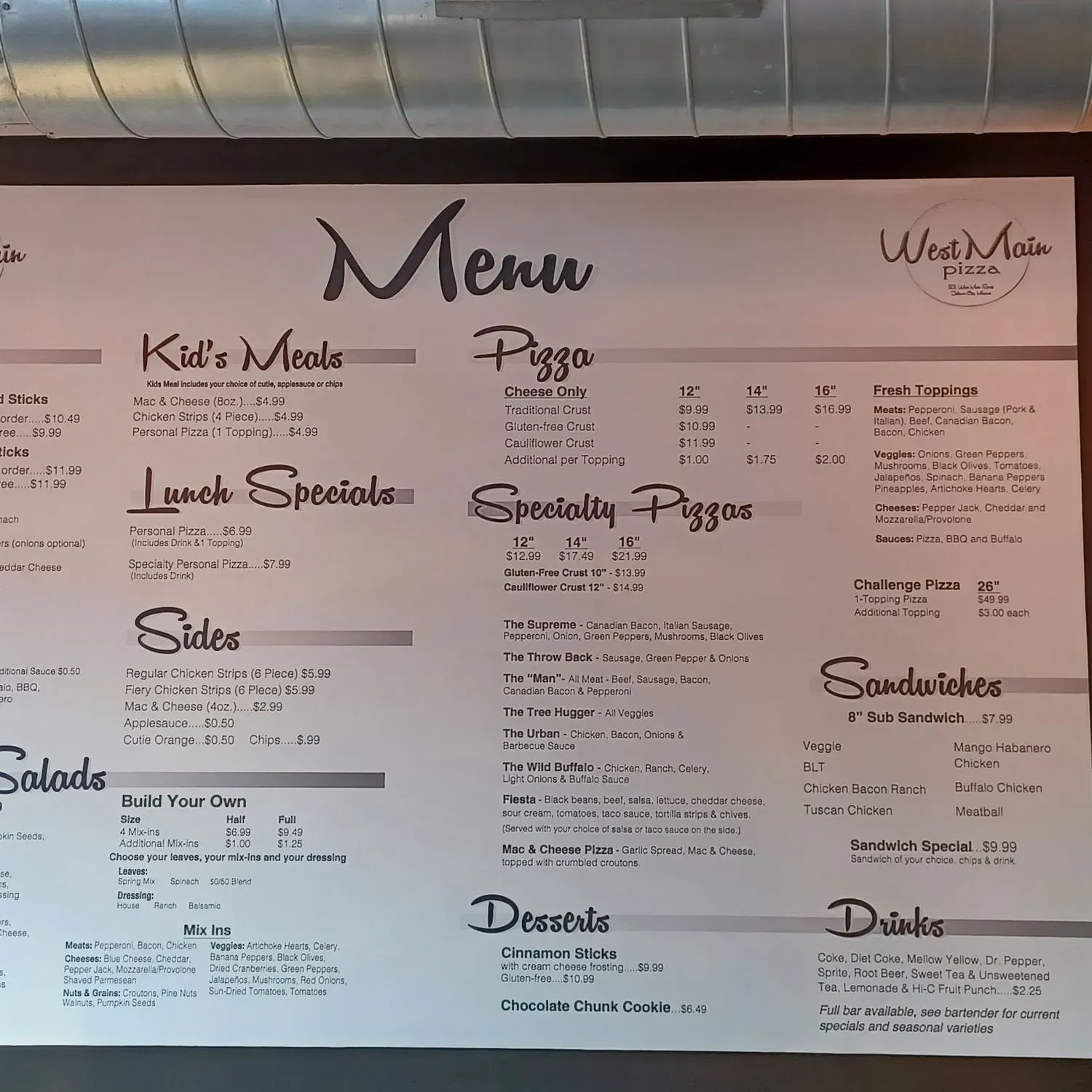 Menu 2