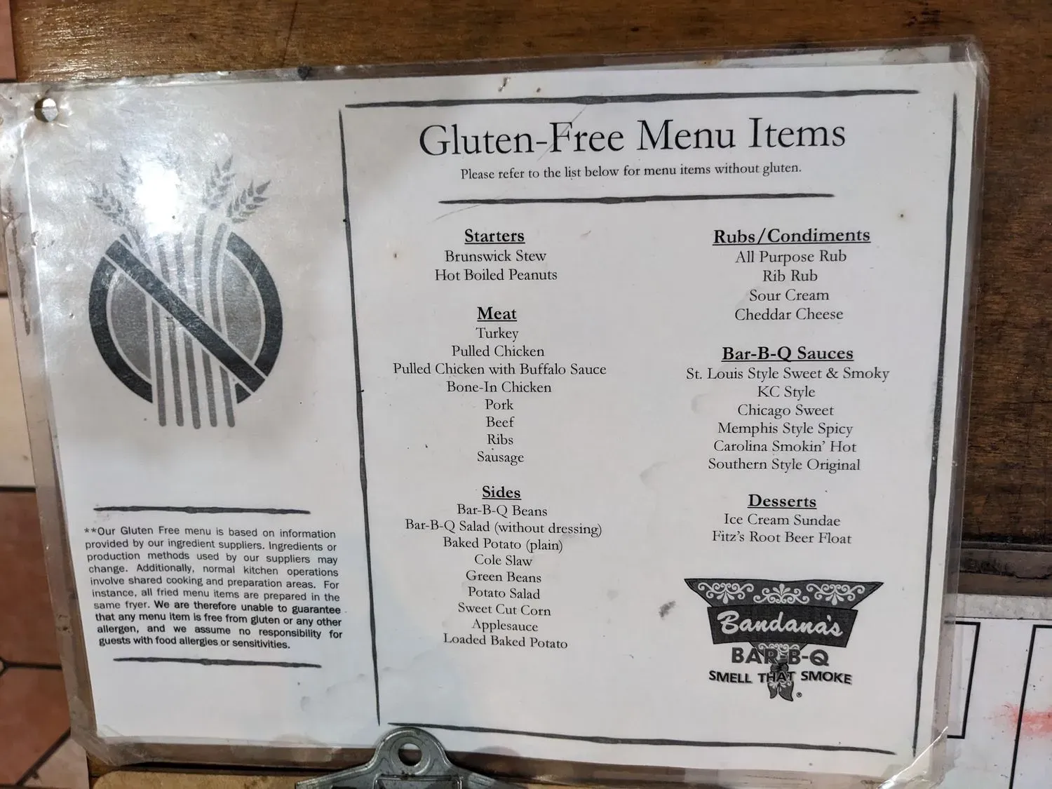 Menu 5