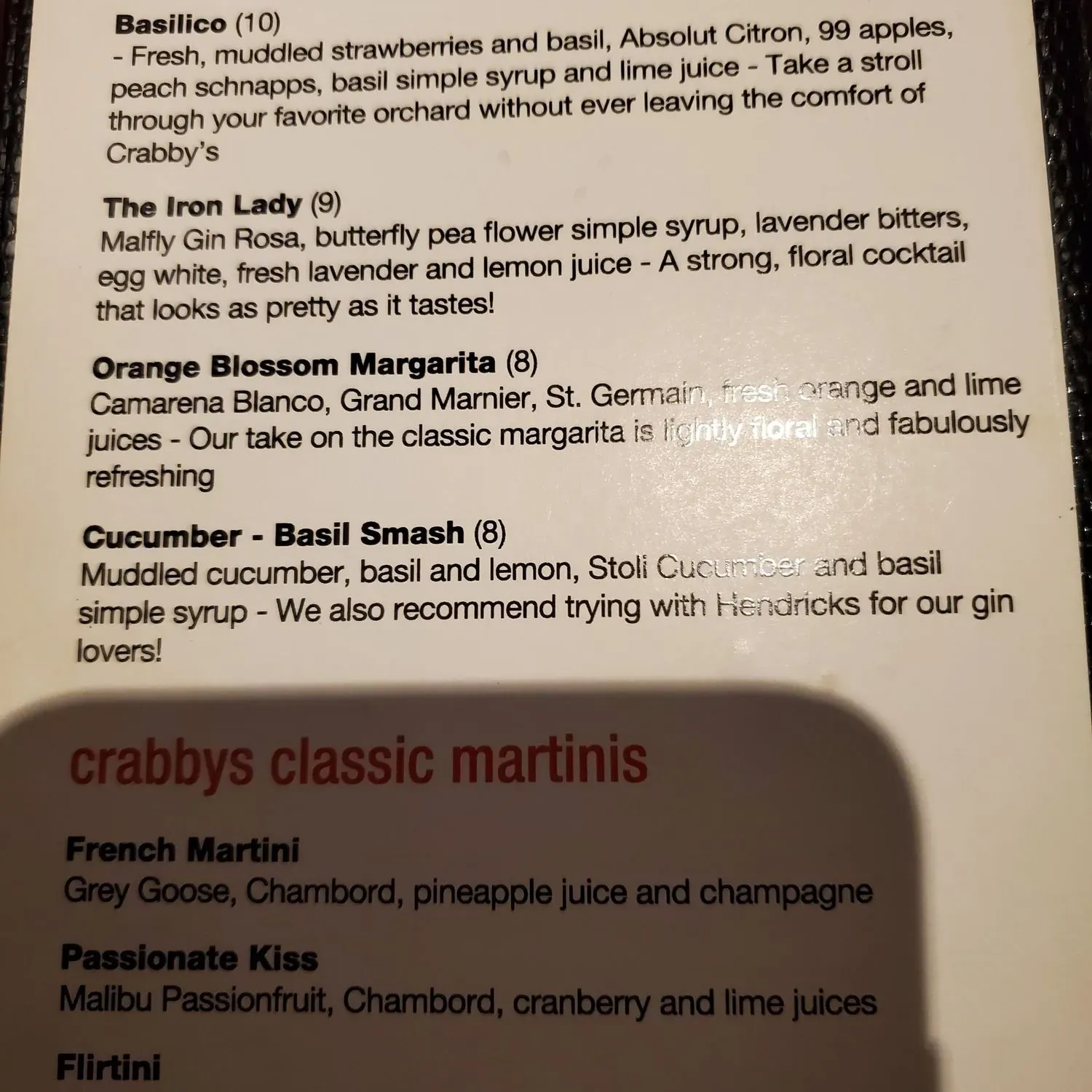 Menu 5