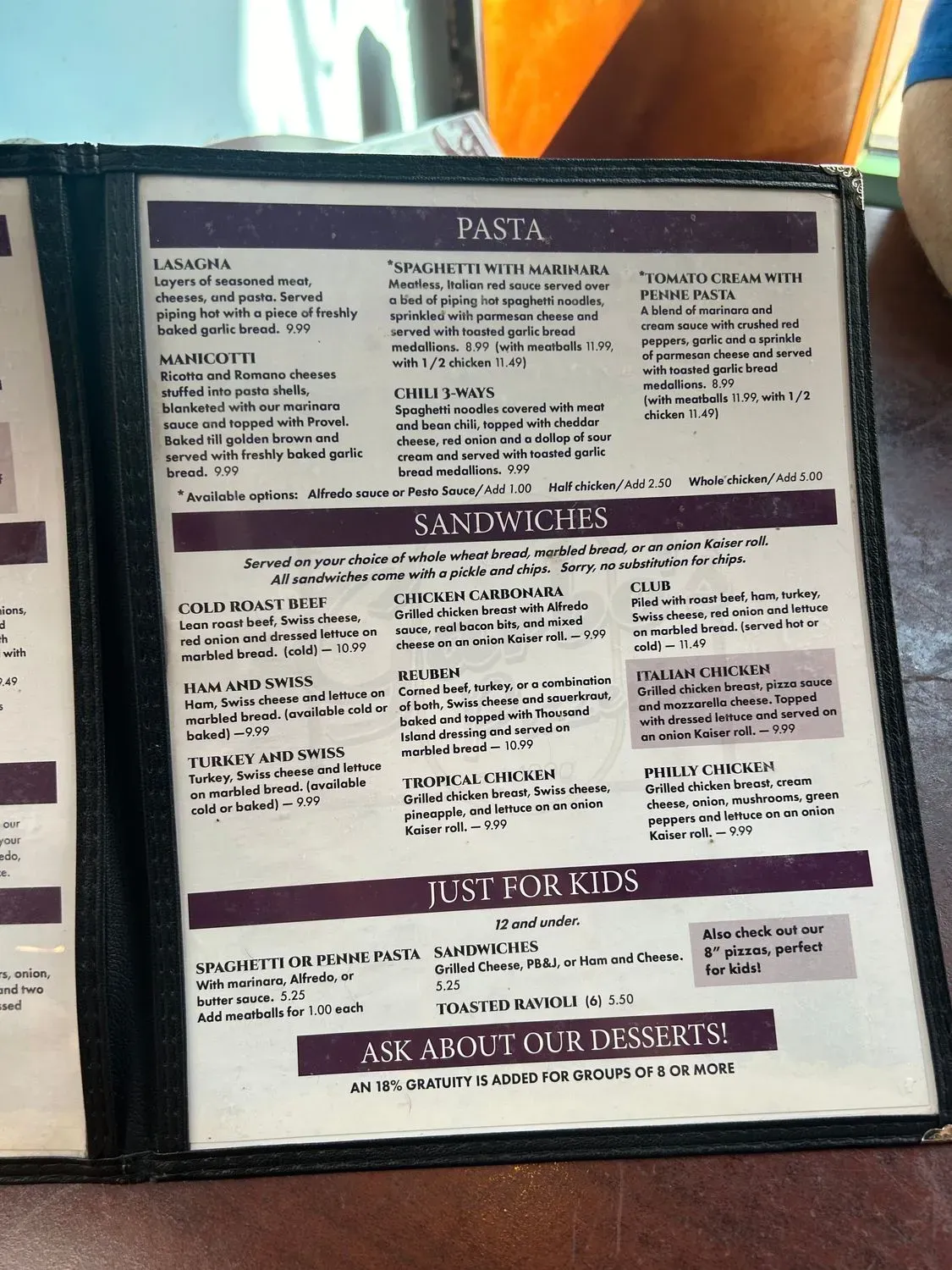 Menu 5