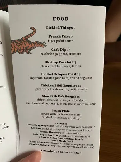 Menu 5