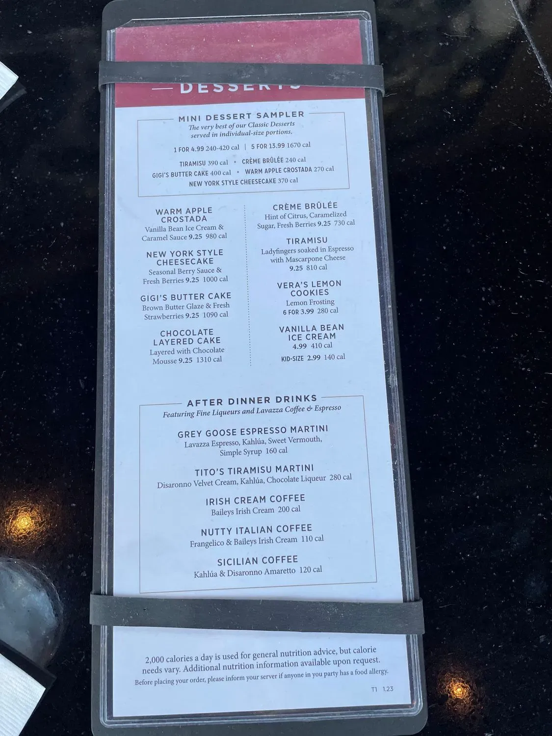 Menu 5