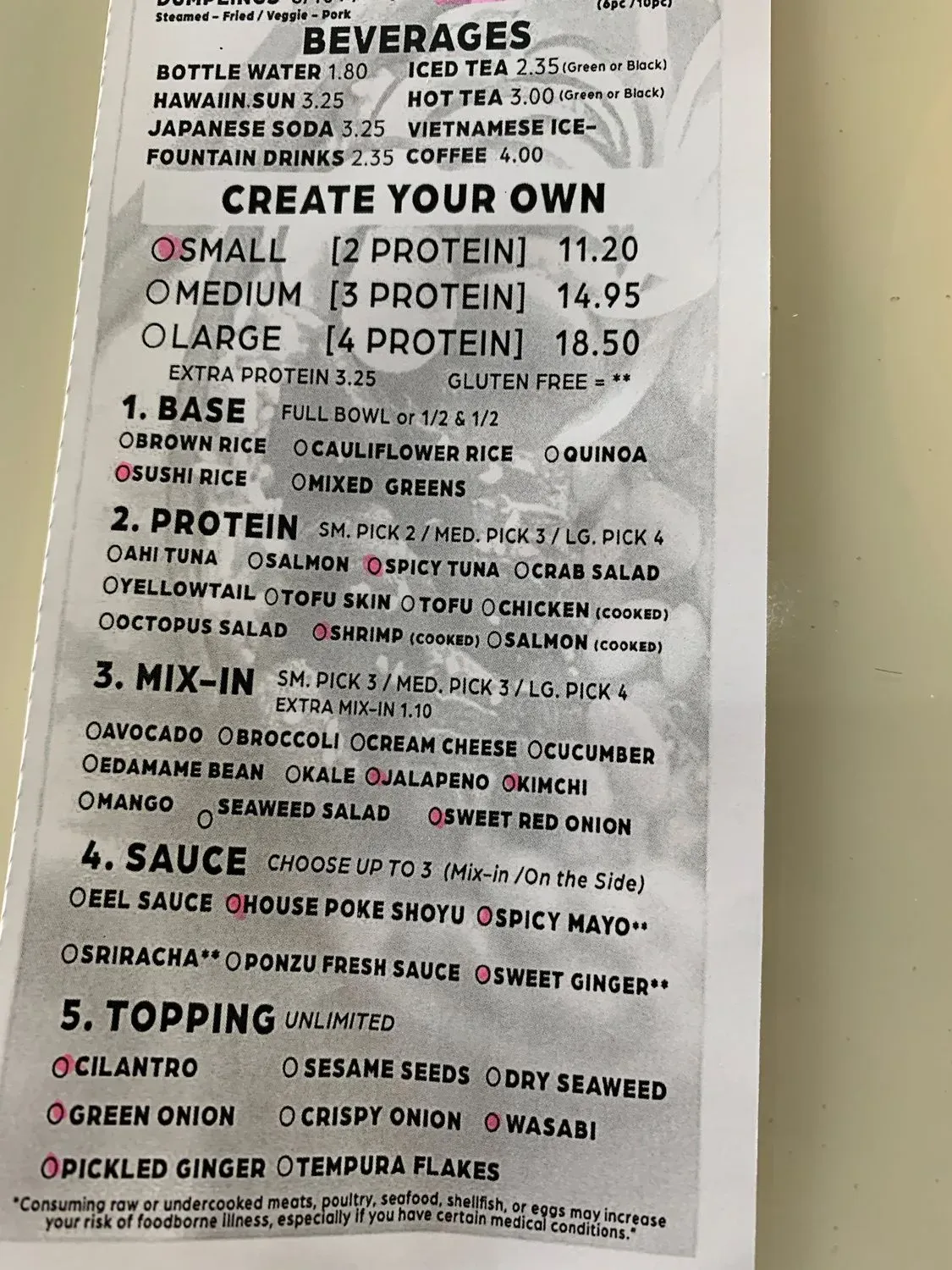 Menu 2