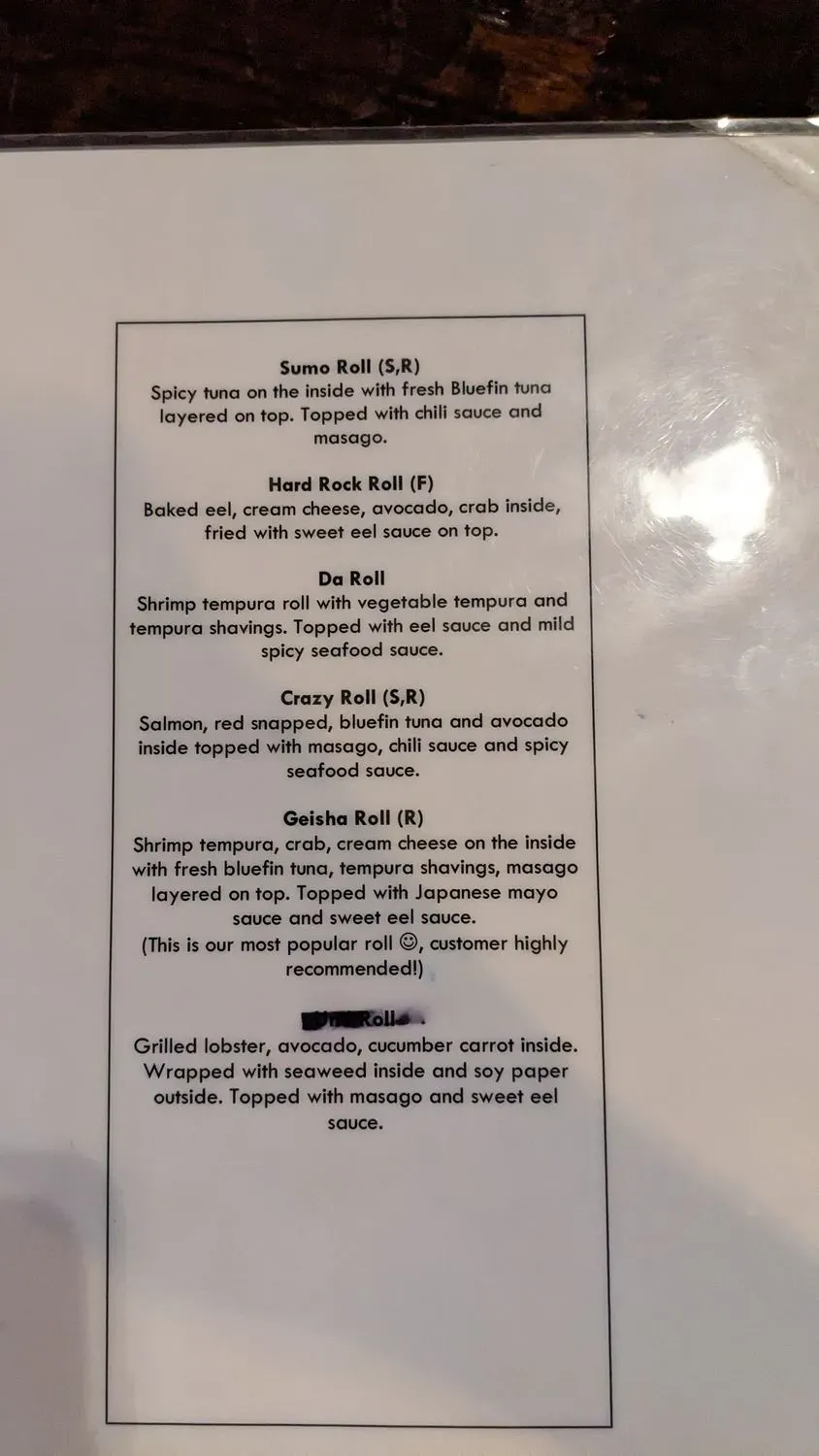 Menu 6