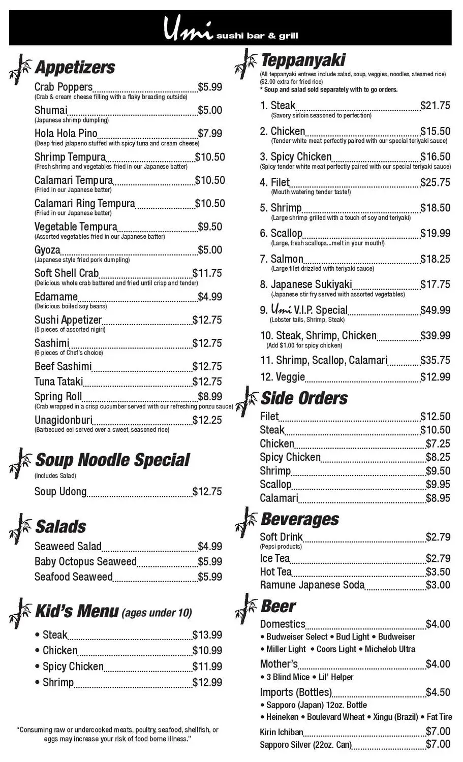 Menu 2