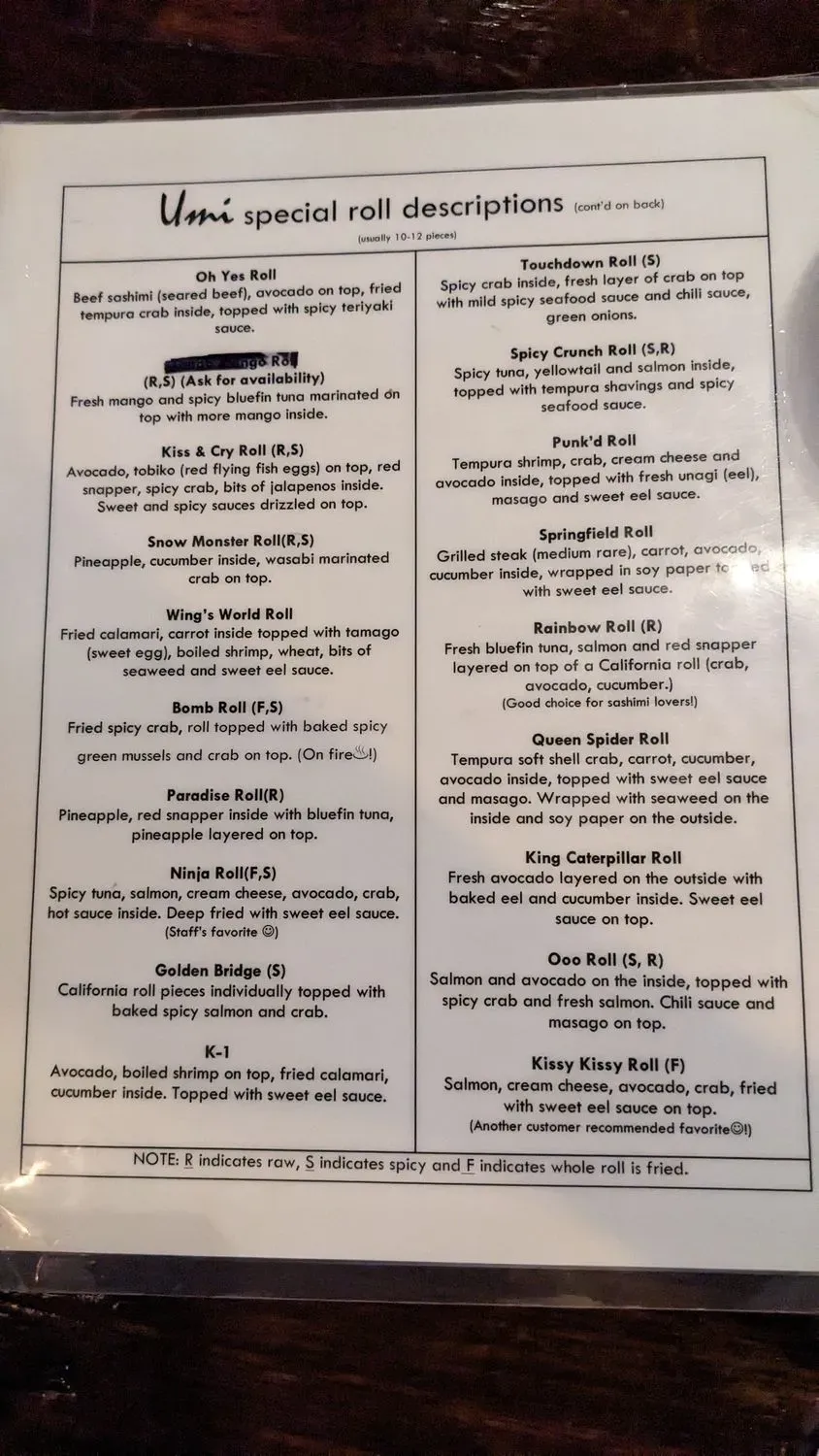 Menu 4