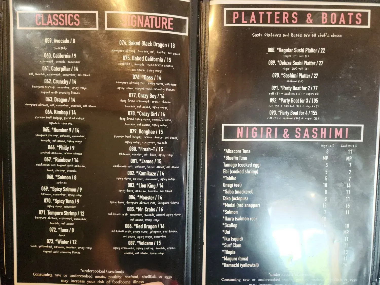 Menu 5