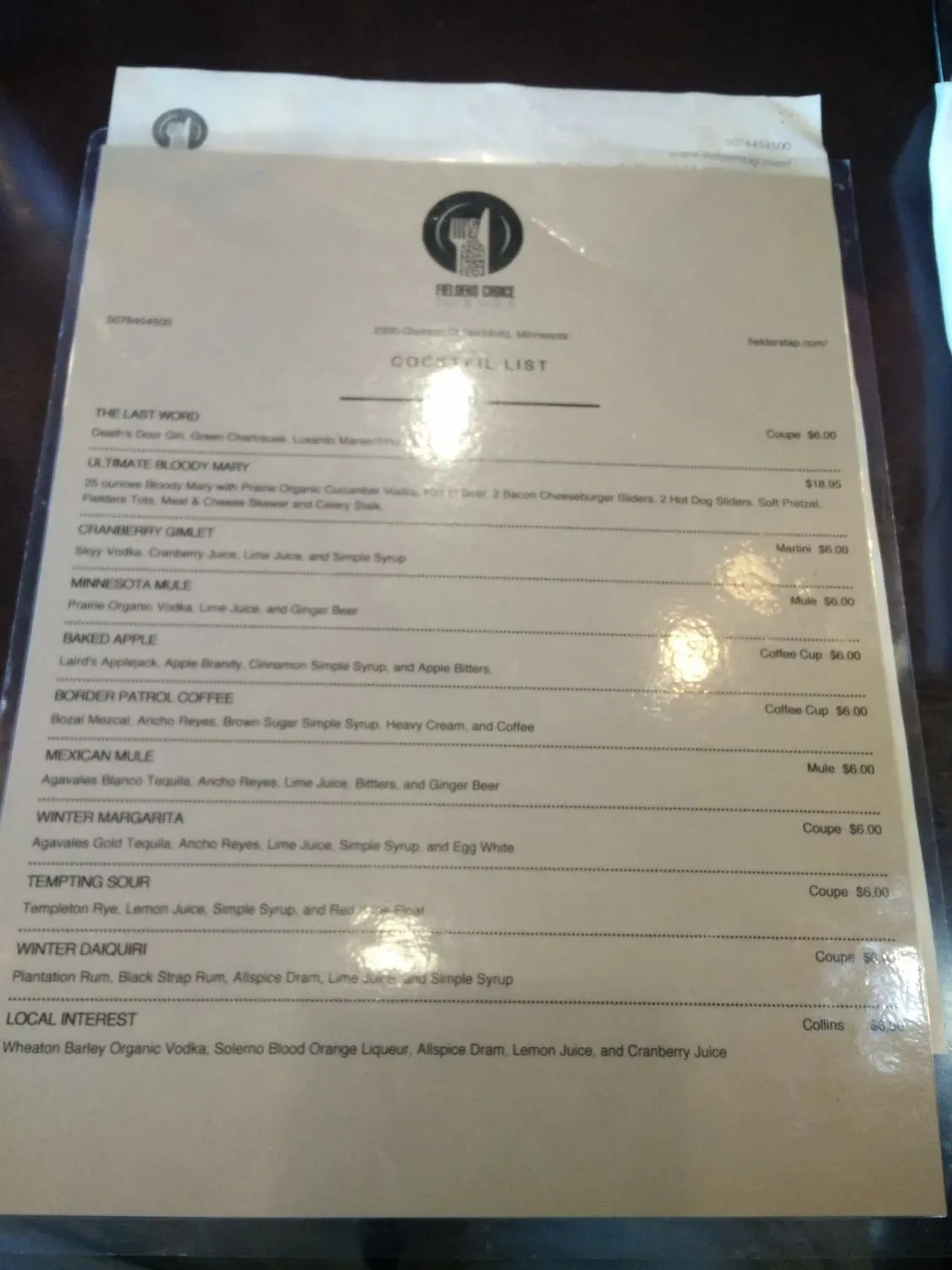 Menu 6