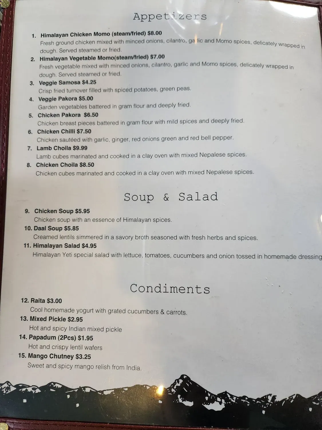 Menu 6