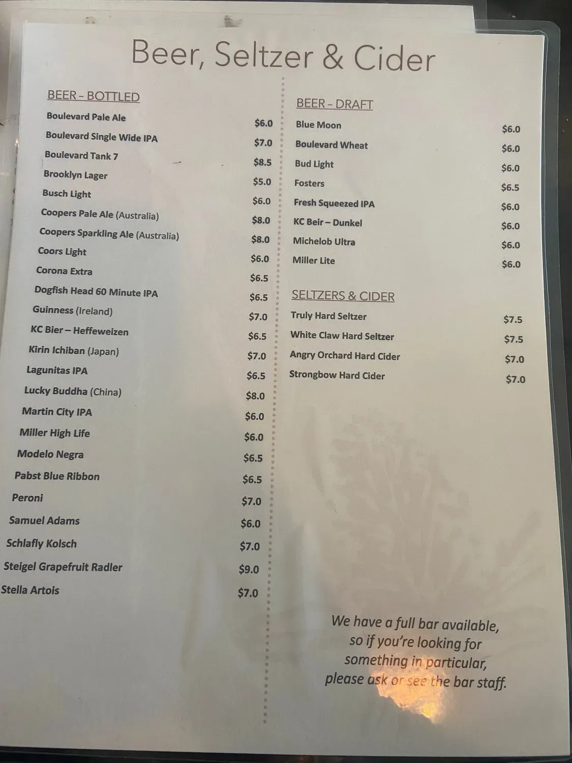 Menu 4