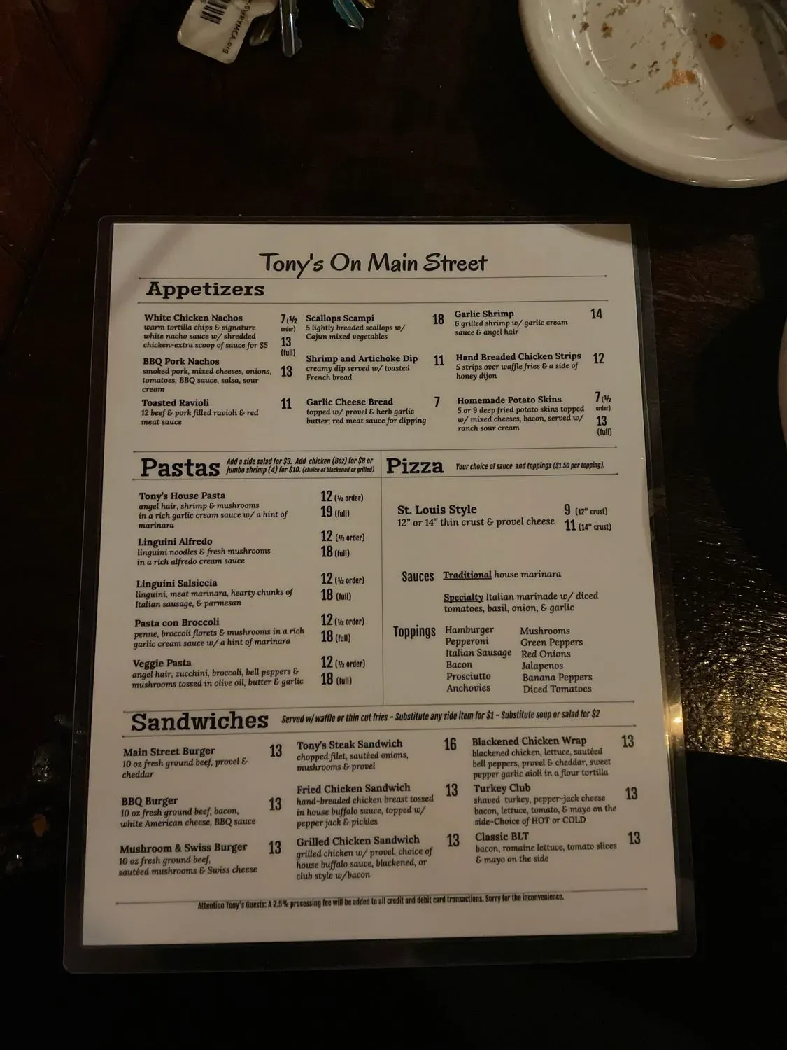 Menu 6