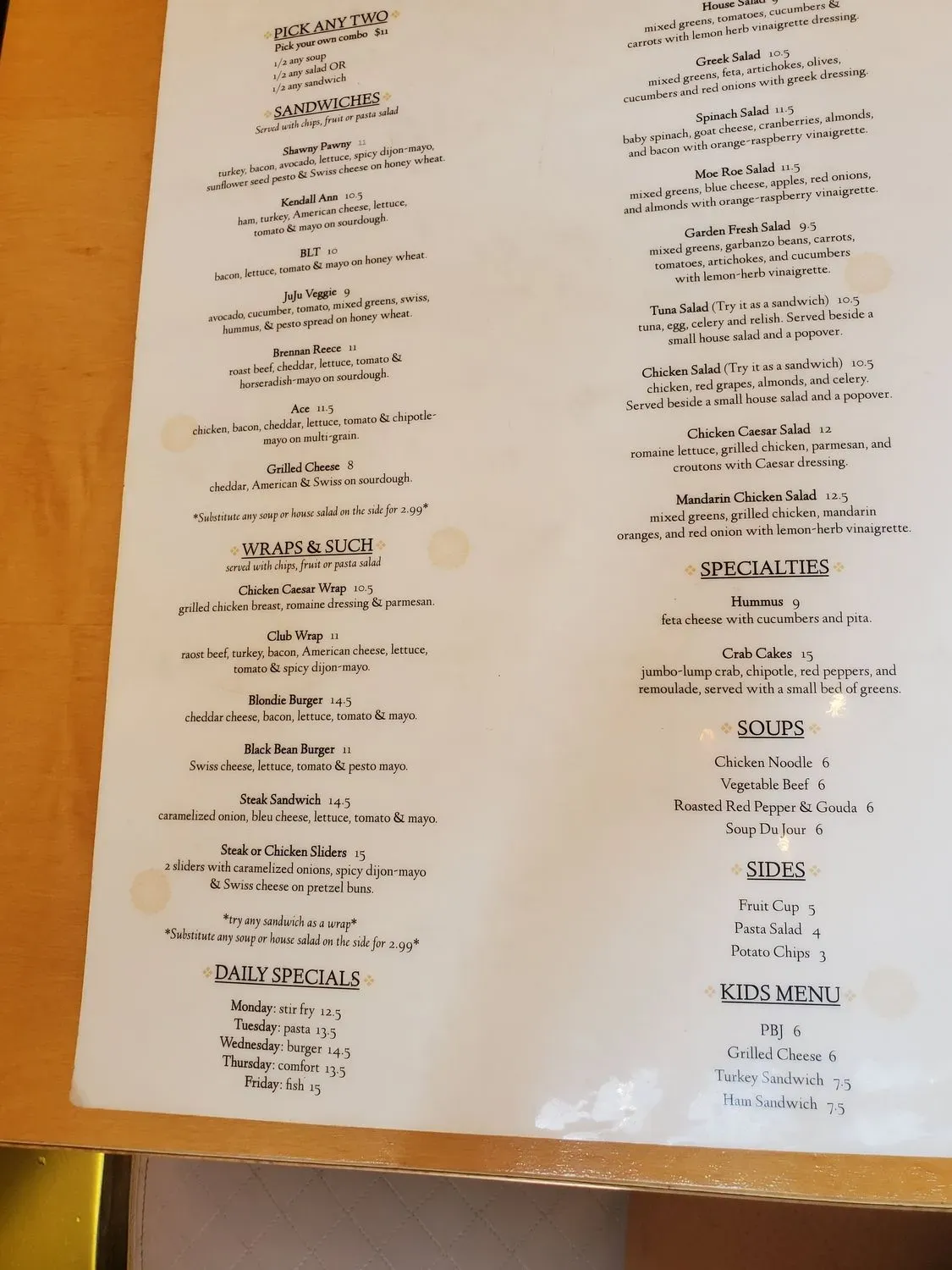 Menu 6