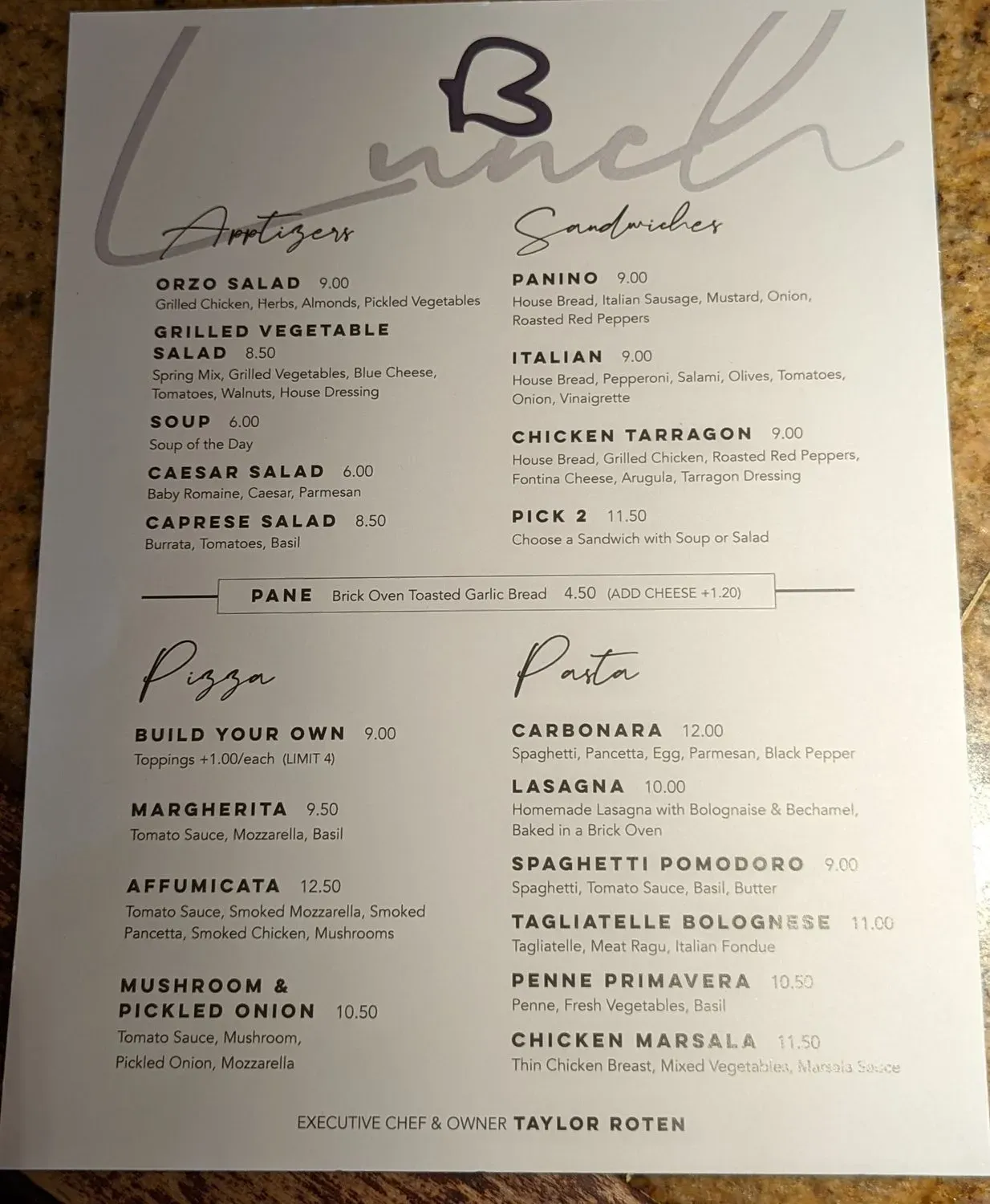 Menu 6