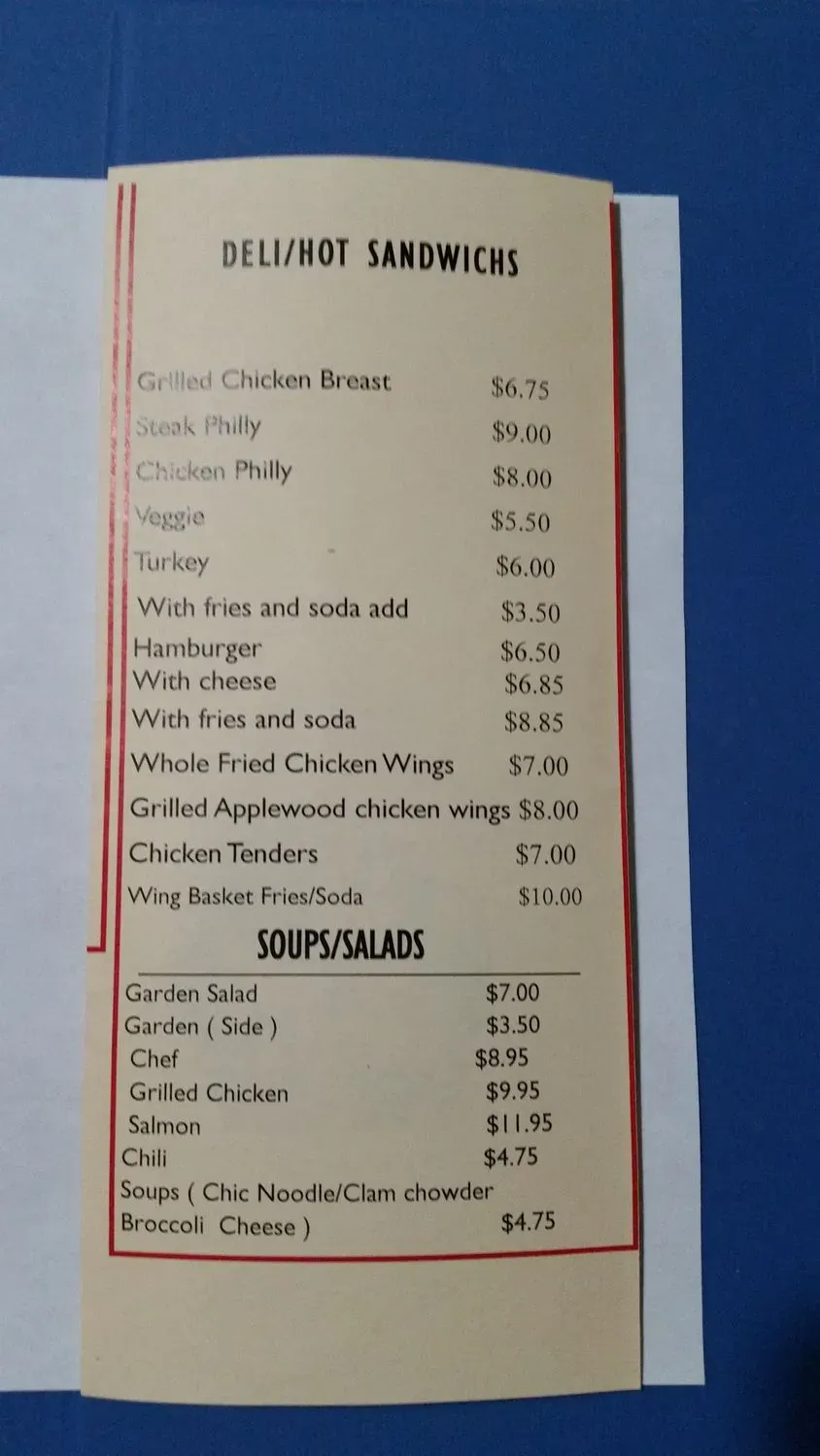 Menu 1