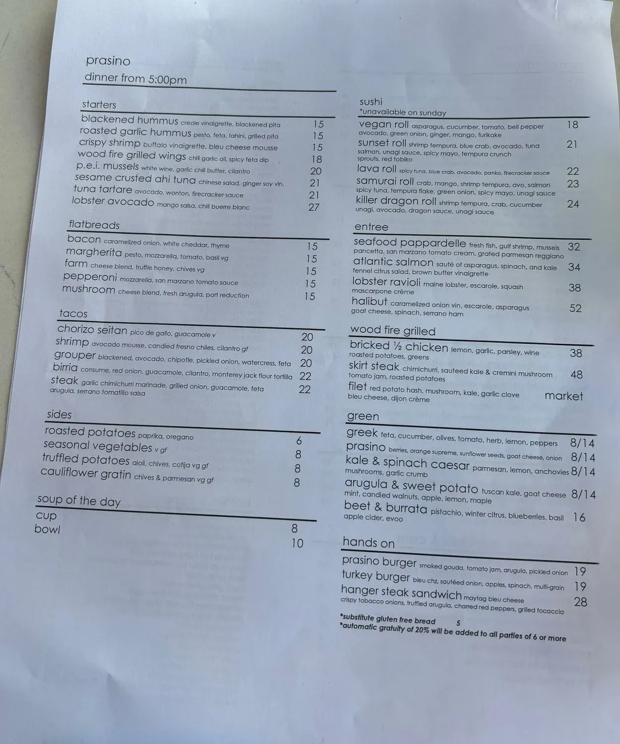 Menu 6