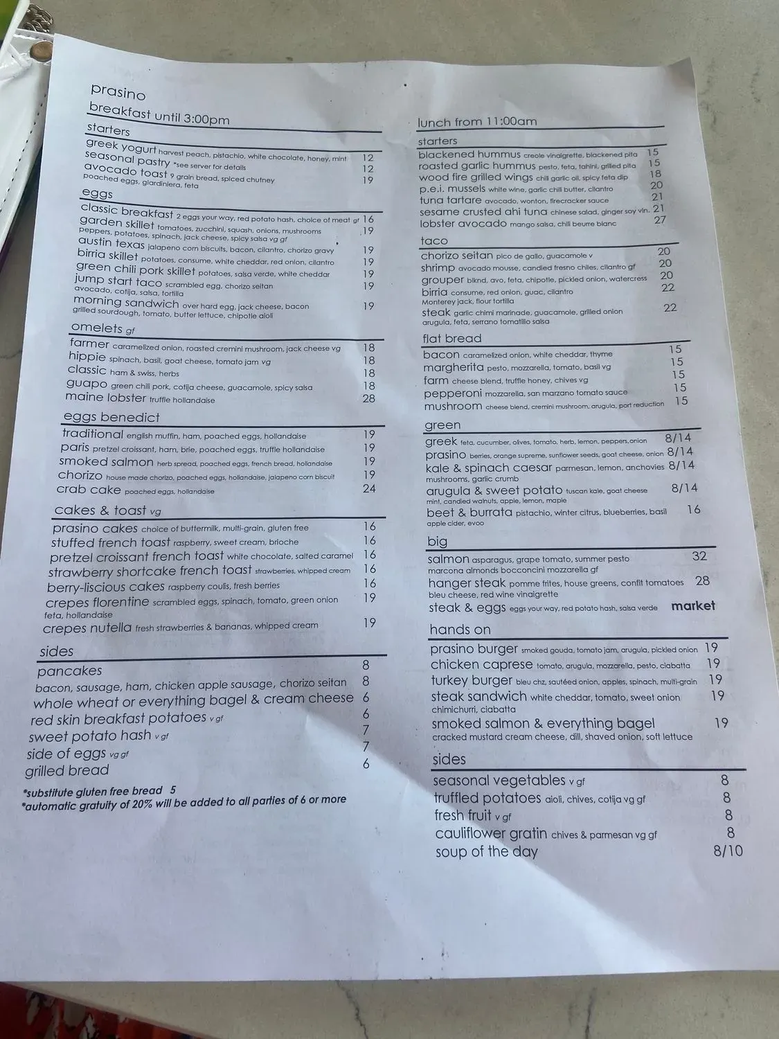 Menu 5