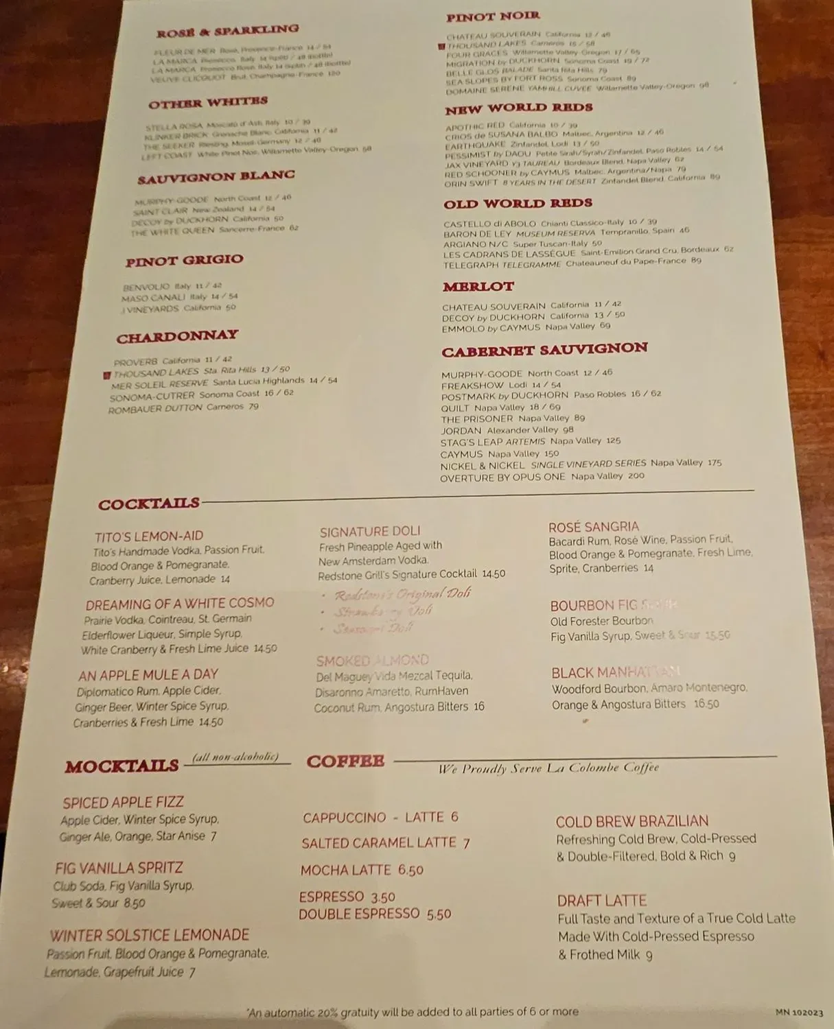 Menu 1