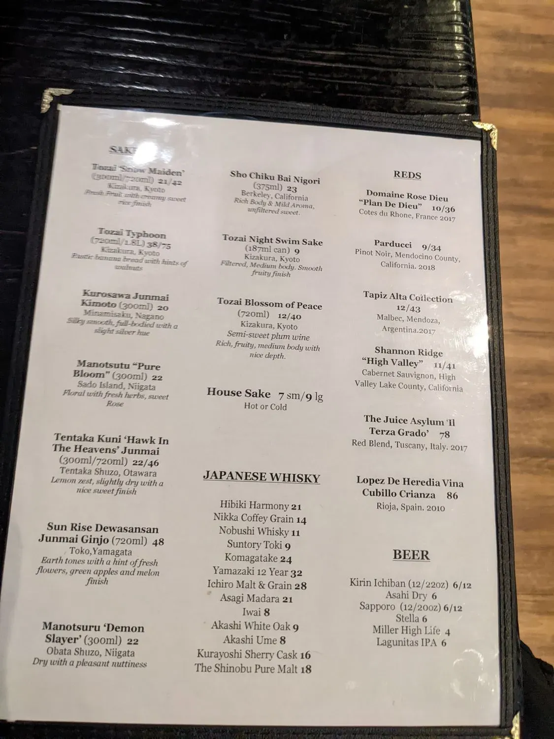 Menu 2