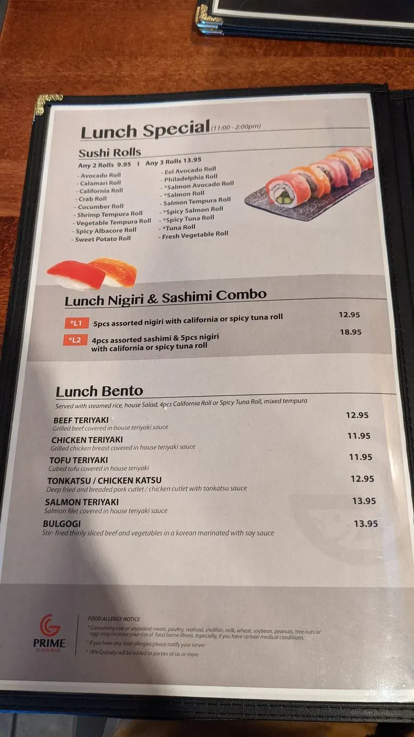 Menu 5