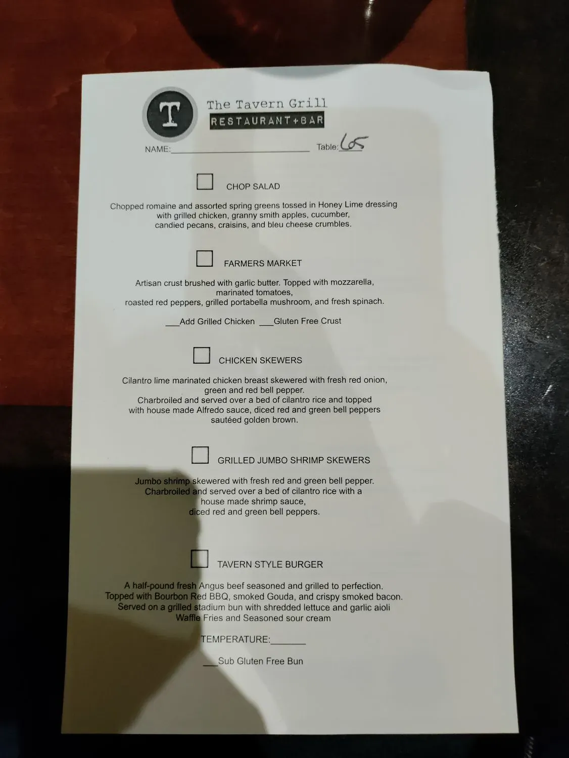 Menu 4