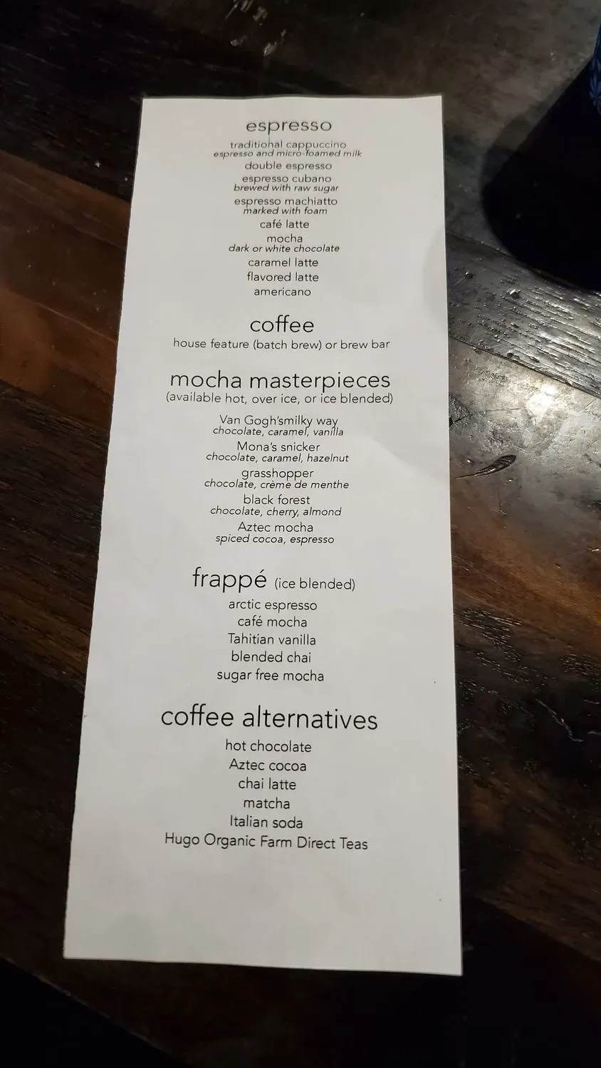 Menu 5