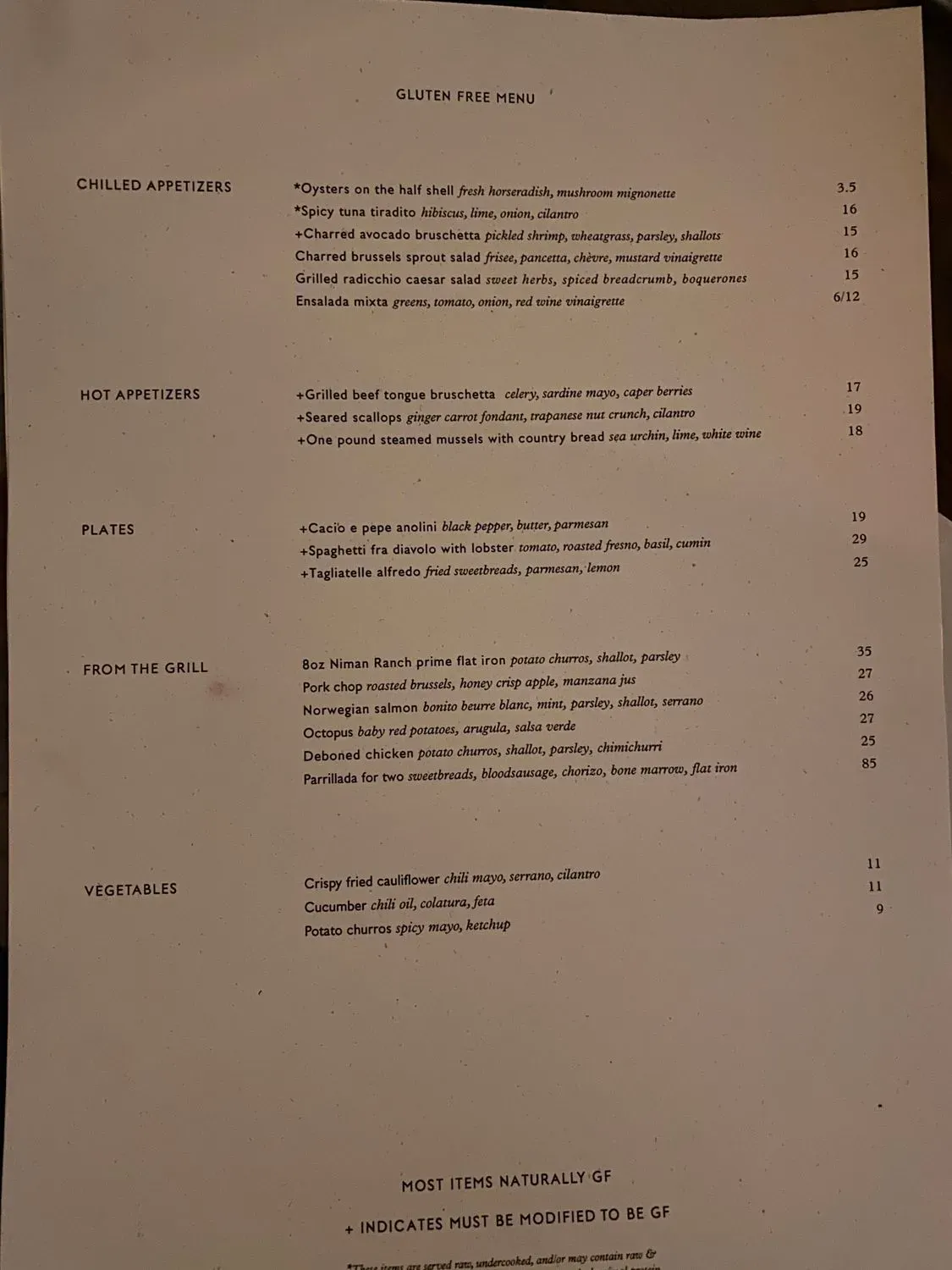 Menu 5