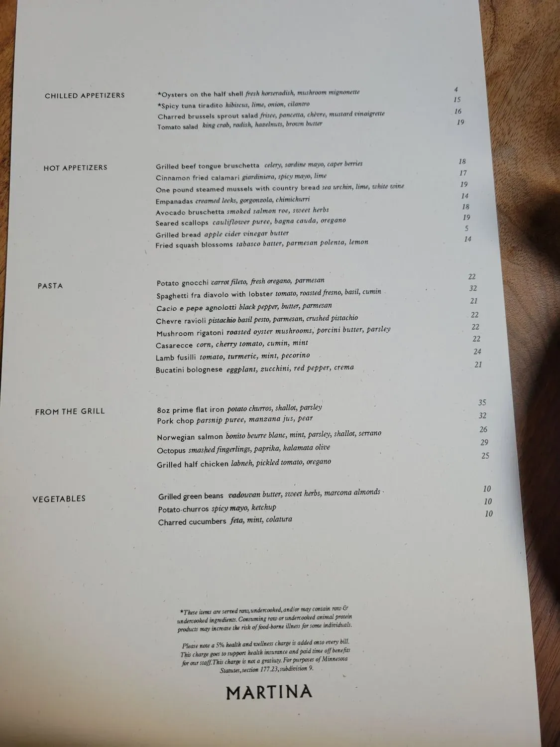 Menu 1